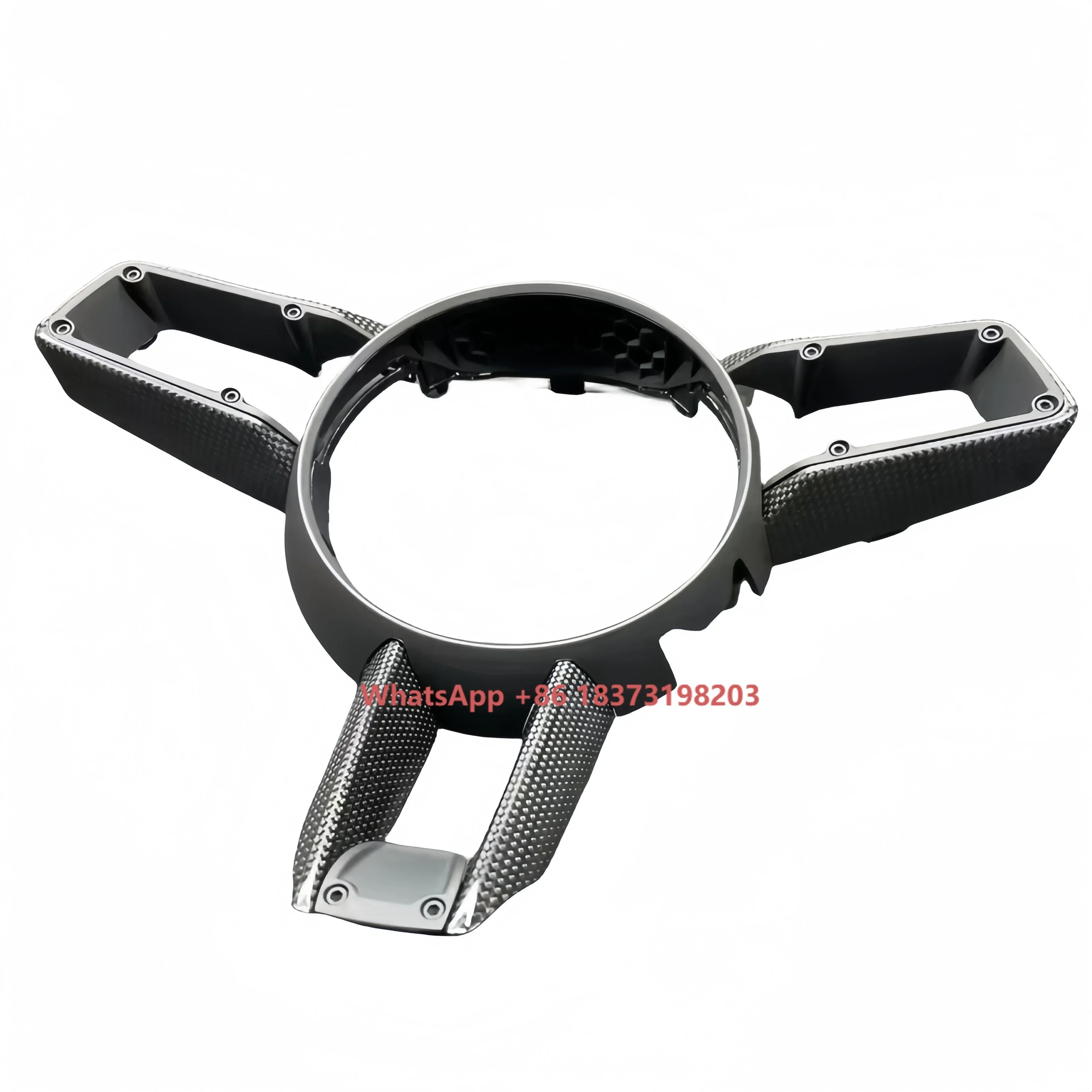 

For 911 992 Panamera Cayenne Macan Carbon Fiber Steering Wheel Trim Replacement New Car Accessories Steering Wheel Cover