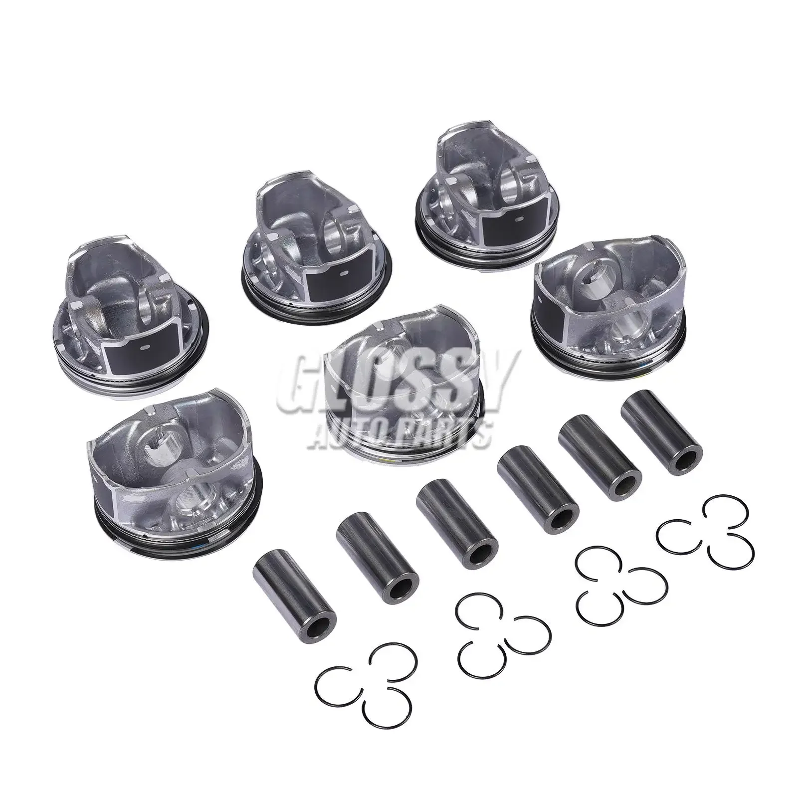 AP03 Set fasce elastiche 6 pezzi AJ126 per Jaguar Land Rover 3.0L V6 sovralimentato