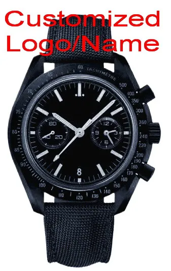 

Customized 42mm Men Luxury Automatic Mechanical Movement Black Blue Leather Strap Decoration Luminous Waterproof Sapphire Glass