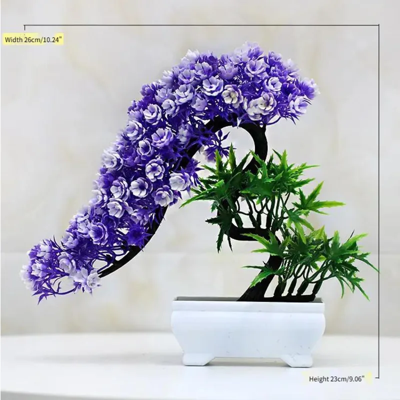 Home Set Decoration Living Room Dining Table Plastic Imitation Of True And False Flowers And Plants Ornaments Indoor And Outdoor