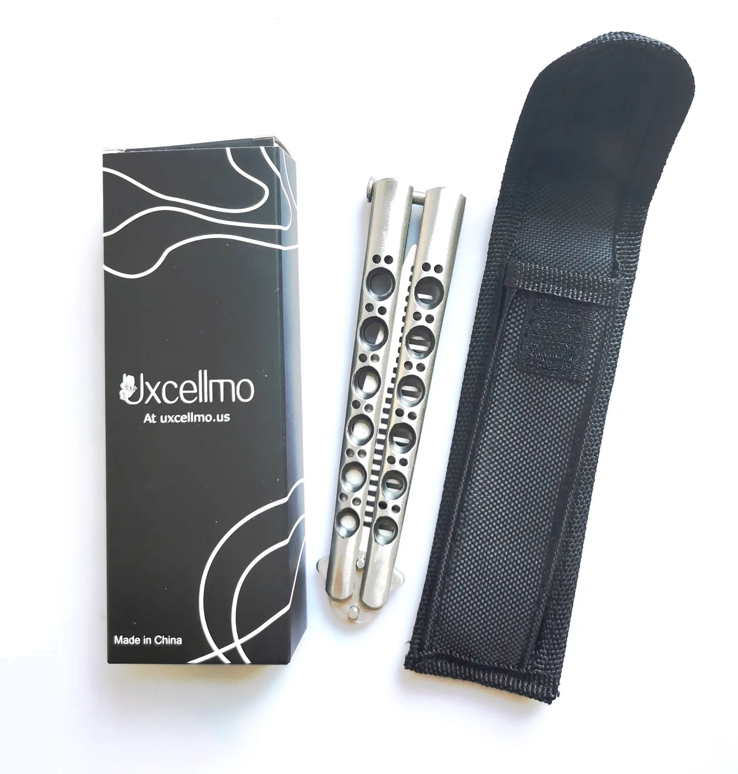 Tactical Trainer Metal Steel Blunt Practice Butterfly Training Tool Strong and Duable