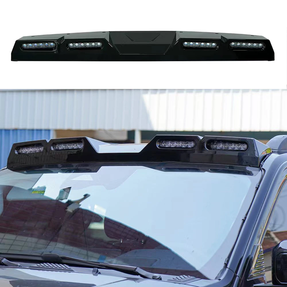 Car Front Roof LED Bar Fit For Great Wall GWM WEY Tank 400 Car Exterior Body Kit Roof Top Light Roof Spoiler ﻿