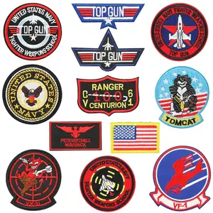 Top Gun Patches Jacket | Patches Clothes Top Gun | Top Gun Navy  