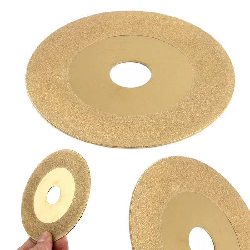 

100mm Diamond Coated Flat Lap Wheel Lapidary Polishing Grinding Disc Gold For Carbide Stone Angle Grinder TOOL