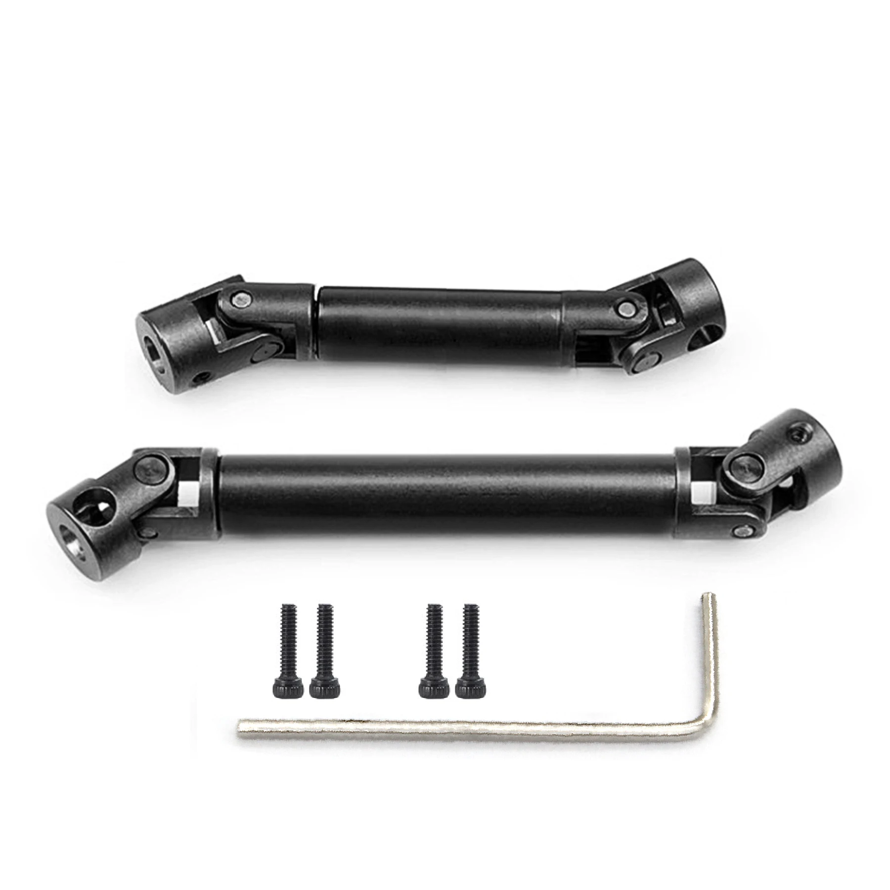 RED SPIDER 2Pcs Steel Transmission Drive Shaft for Axial SCX24 Chevrolet Wrangler Bronco 1/24 RC Crawler Car Truck Model Parts