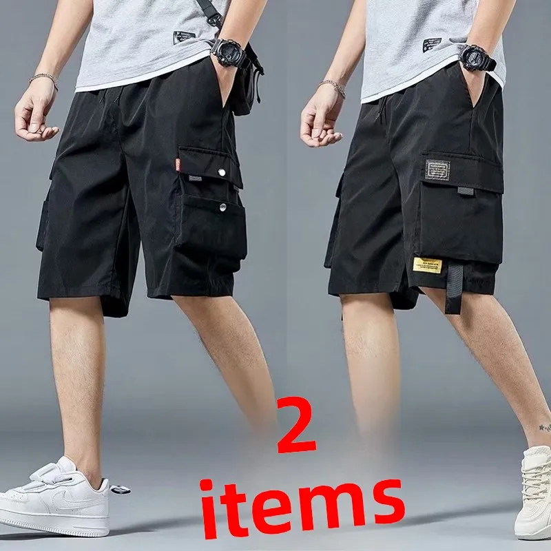 

Повседневные рабочие шорты для мужчин: летние, модные, свободного кроя, спортивные, для отдыха, бриджи, молодежный стиль, тонкая модель