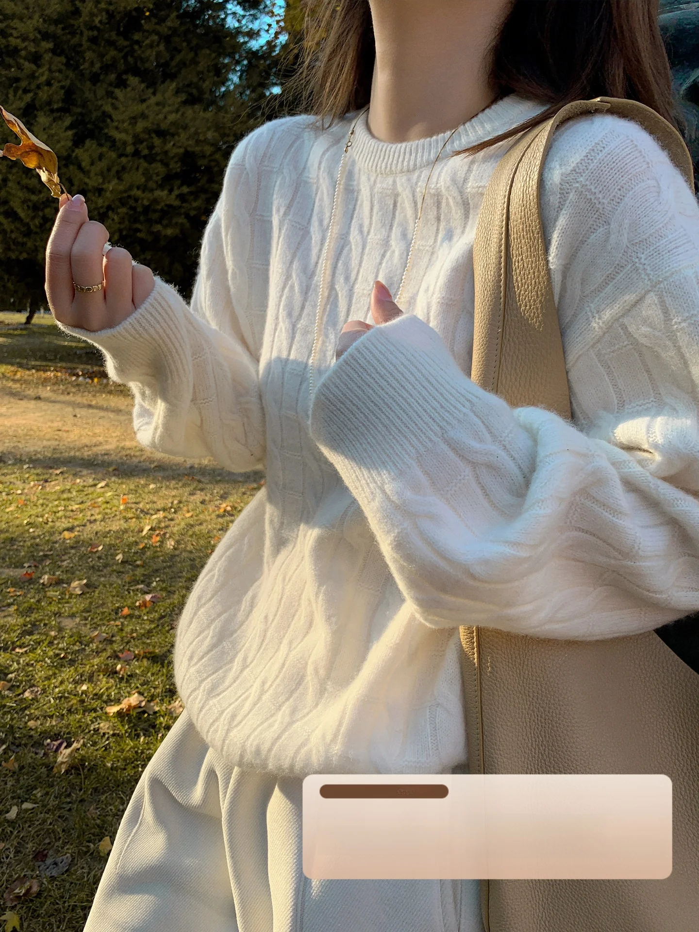 

Liberlin Sisy Women's Knitted Sweater Woolen round Ne Loose Fit Autumn Winter New Sle Comfortable Breathable Korean Sle