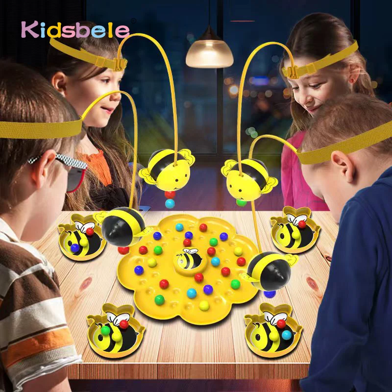 Interactive Fun Clumsy Little Bumblebee Magnetic Toy Set For Kids Families Playful Board Game Little Bee Collecting Pollen Beads