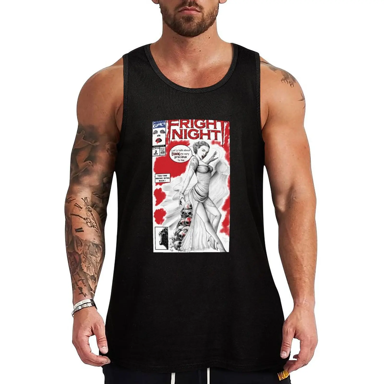 Fright Night 2 Regine Comic Tank Top t-shirts for men Short sleeve sleeveless vests muscular man