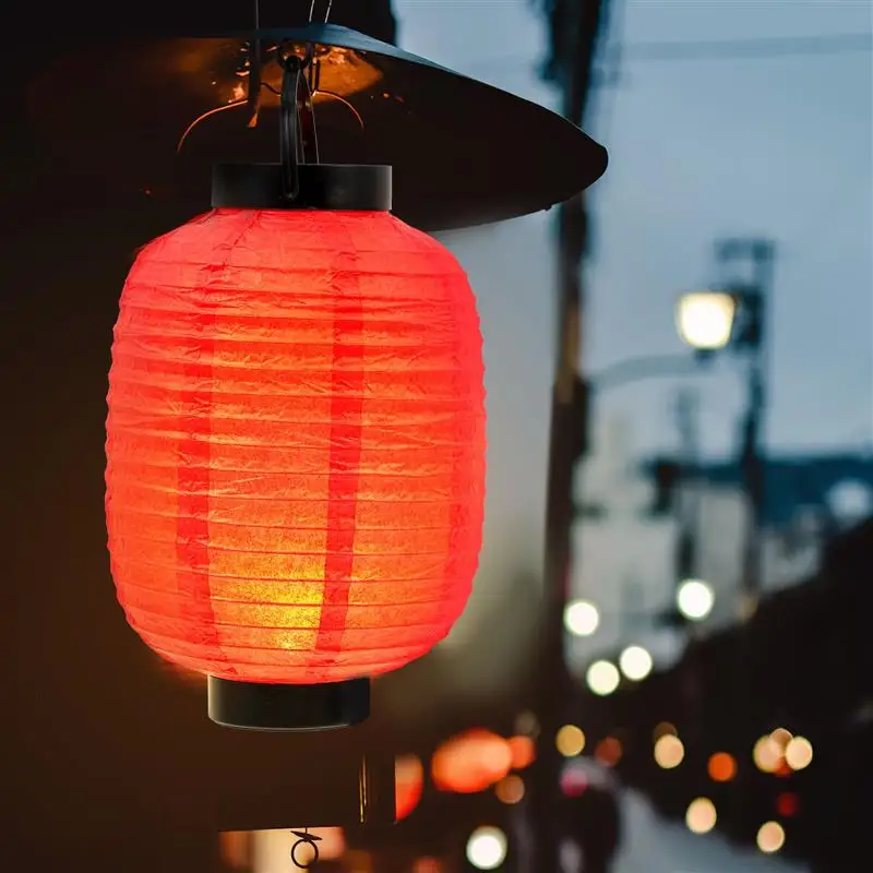 Japanese Style Folding Lantern Sushi Cuisine Restaurant Hanging Lantern Winter Melon Ornament Festival Decoration