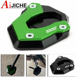 Motorcycle CNC Kickstand Sidestand Stand Extension Enlarger Pad For Z1000 Z 1000 2010-2023 Z1000SX Z 1000SX 2011-2023