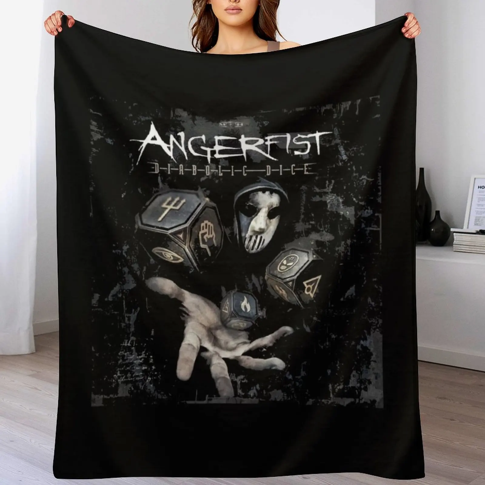 angerfist Throw Blanket Soft Big Camping Decorative Sofa Blankets