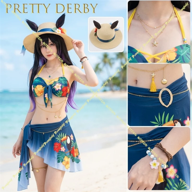 character-satono-crown-summer-casual-cosplay-game-umamusume-pretty-derby-complete-suit-breathable-daily-dress-cos-party-photo