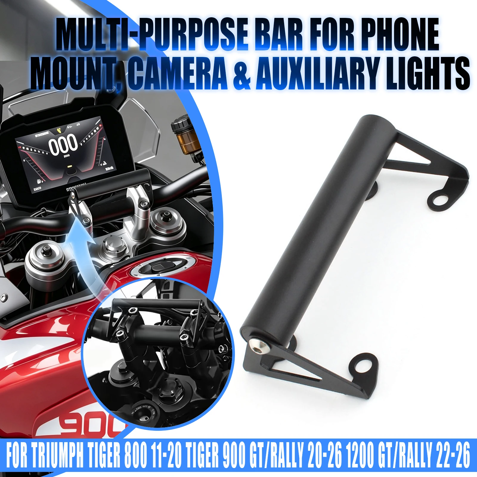 Motorcycle GPS Navigation Holder Phone Bracket Support For Triumph Tiger 800 2011-2020 Tiger900 2020-2026 Tiger1200 2022-2026