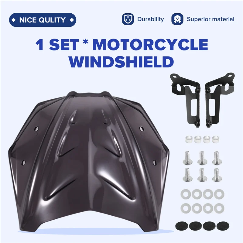 

For Honda CB 500 ABS CB500 Hornet 2024 2025 Wind Deflectors Windshield Windscreen Accessories Motorcycle Touring Smoke Gray