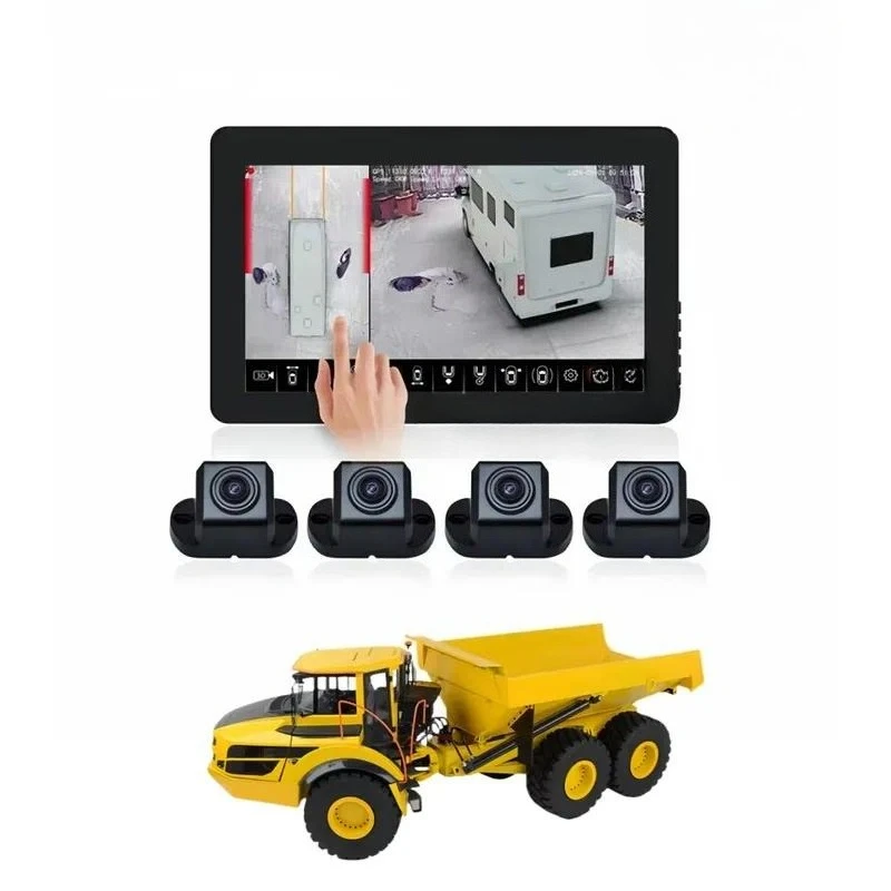 360 AI Surround View Camera Collision Avoidance Blind Spot Detection System for Articulated Dump Truck Mining Truck Bus Van