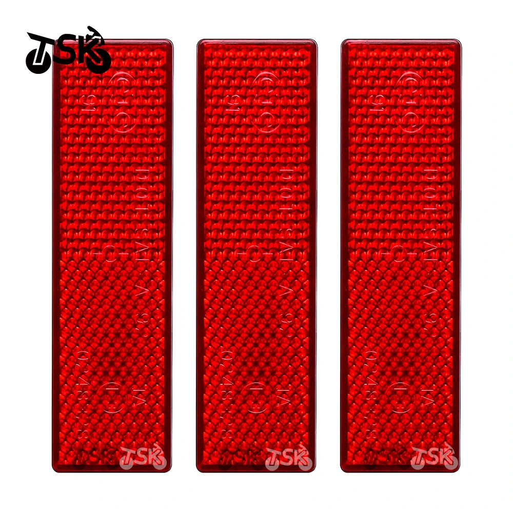

63147671349 Motorcycle Plastic Fender Reflective Reflector Night Safety Warning Plate For BMW S1000 RR S1000 R R900RT 92MM*26MM