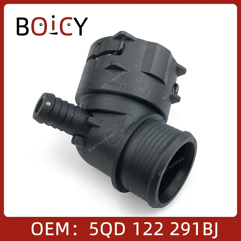 

5QD122291BJ 5Q0122291DF Фланец охлаждающей жидкости двигателя BOICY, подходит для VW 1,5 Golf TRO Bora Audi Q2 A3 Skoda Octivia Leon Ateca 5QD122291BJ 5Q0122291DF