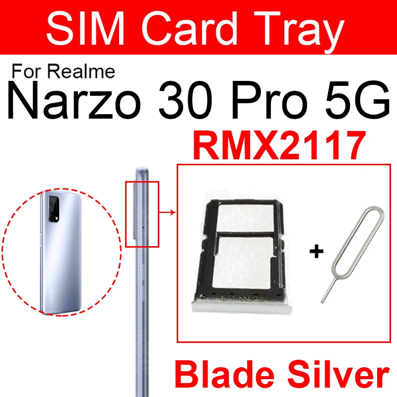 Realme Narzo 30 5G SIM Card Tray Holder