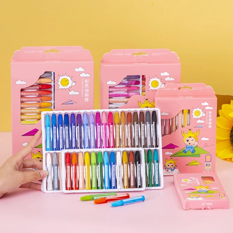 Масляные пастели 12/18/24/36 цветов моющиеся художественные граффити мелки художник набор для детей