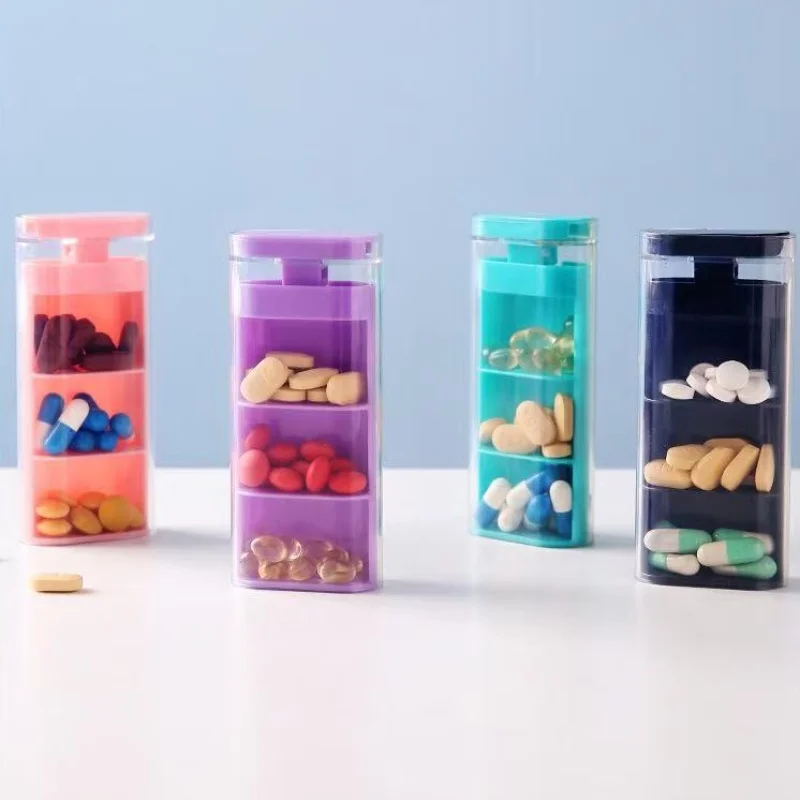 1pc Medicine packaging and storage box, small medicine box portable, mini portable and simple storage box