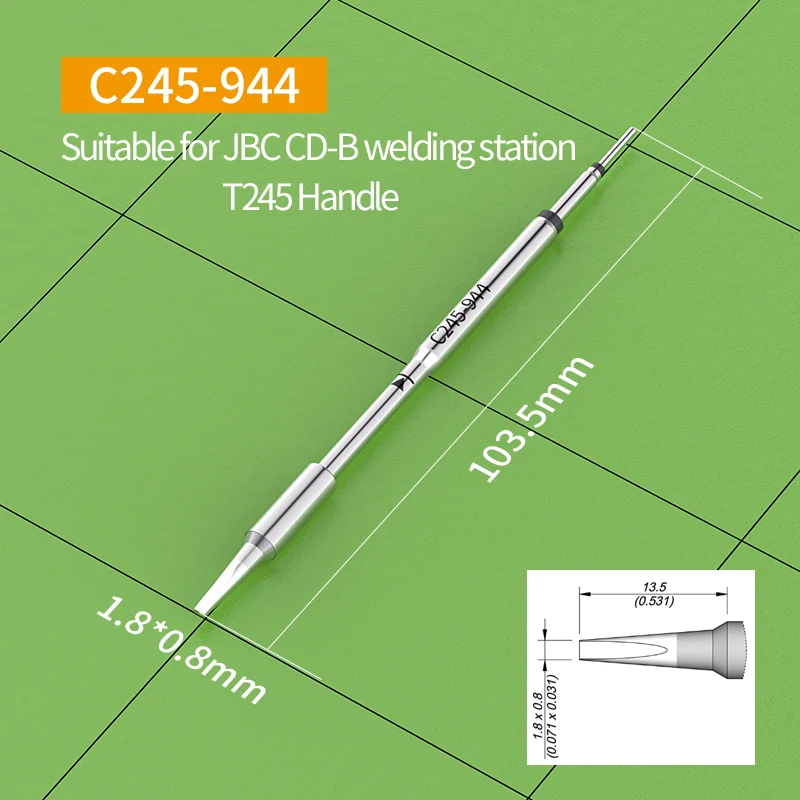 C245 soldering iron tip C245-061 C245-406 C245-407 C245-741 C245-755 C245-756 C245-759 C245-768 compatibility JBC T245 Handles