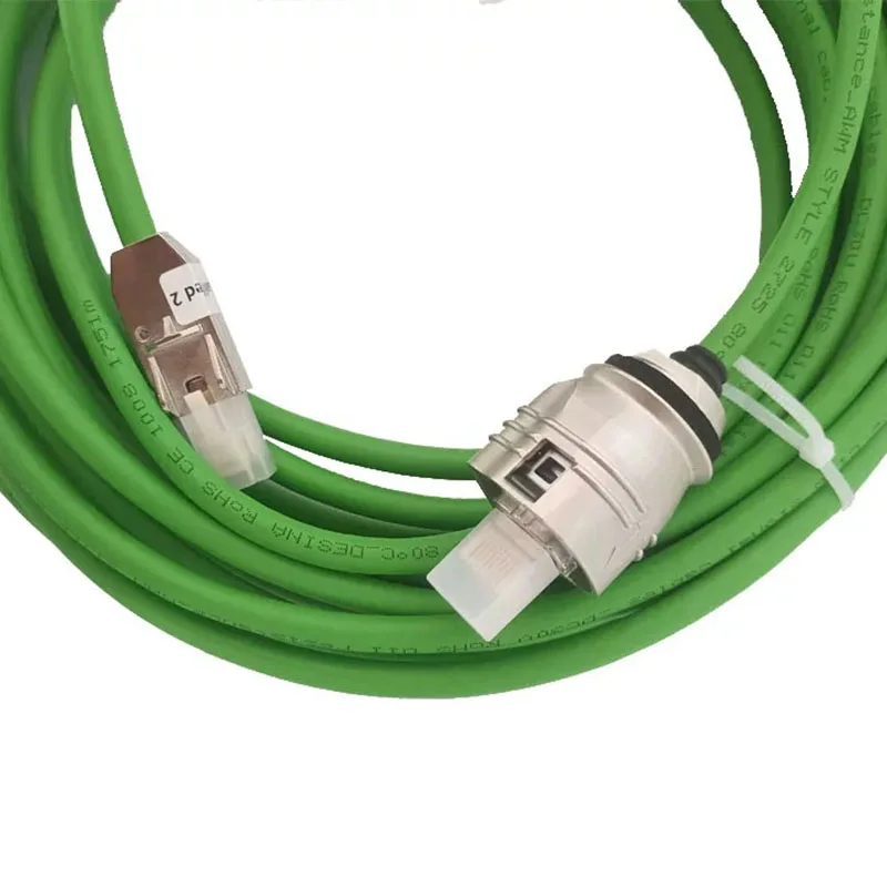 ตัวเข้ารหัสสัญญาณ6FX5/สายเคเบิล8002-2DC10-1BF0สายเคเบิลเครือข่ายพอร์ต3M/5ม. พร้อมตัวเชื่อมต่อที่นำเข้า
