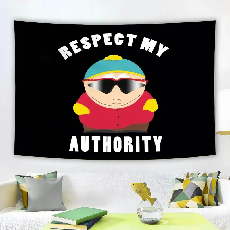 90x150cm Respect My Authority Flags Tapestry Polyester Printing Banner Meme Funny Wall Hanging Bedroom College Dorm Backgroun #