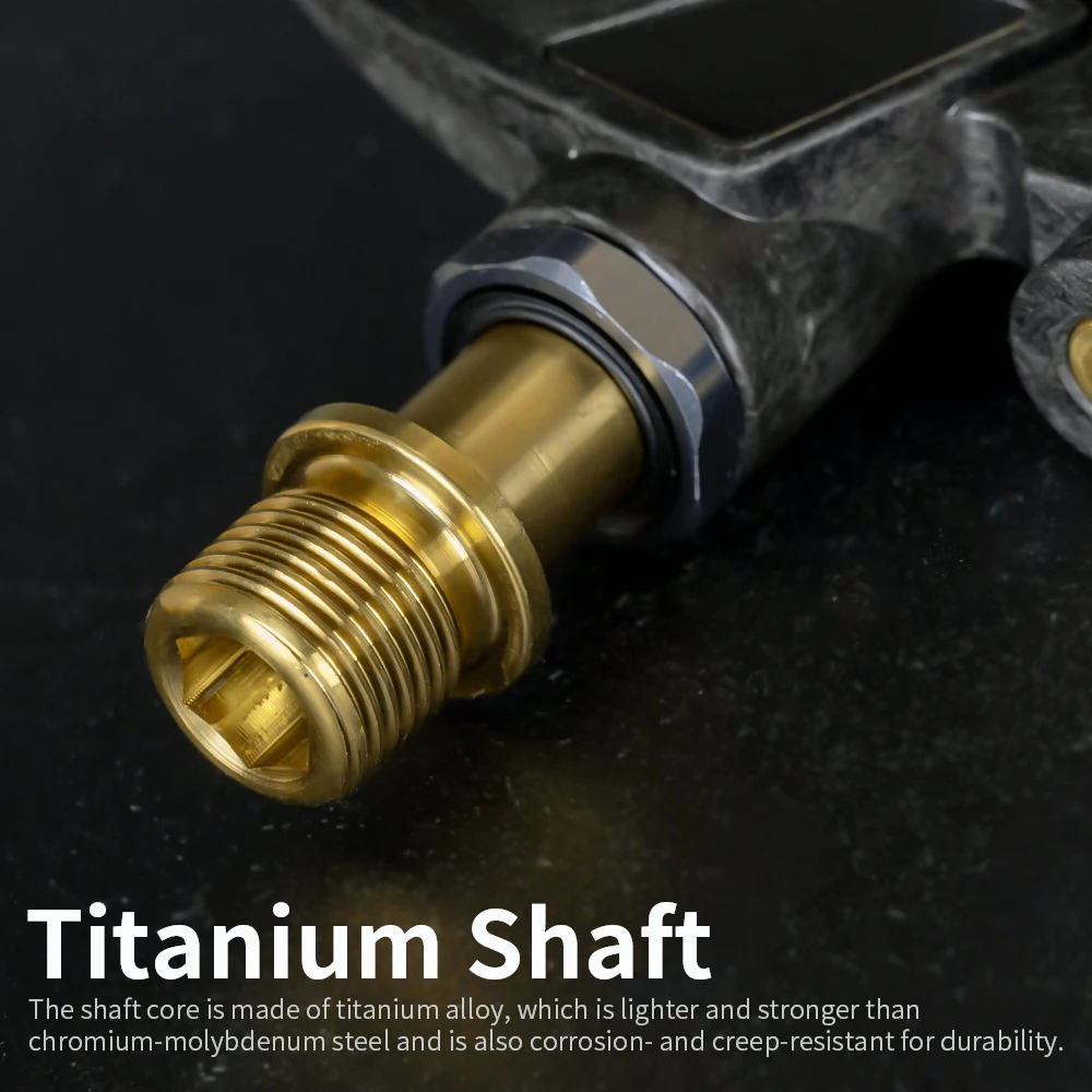 الطريق دراجة قفل دواسة SPD SL نظام خفيفة للغاية التيتانيوم رمح دواسة ل Shimano SPD مع المرابط الكربون الدواسات دورة الشتاء