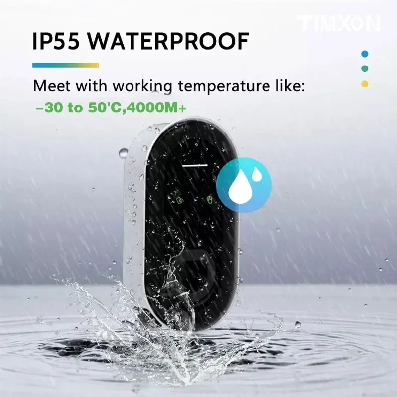 TIMXON Pengisi Daya Ev Cepat Kustomisasi Kotak Dinding Tipe 1 Tipe 2 GB/T untuk Soket Tesla Penggunaan Di Rumah Dipasang Di Dinding