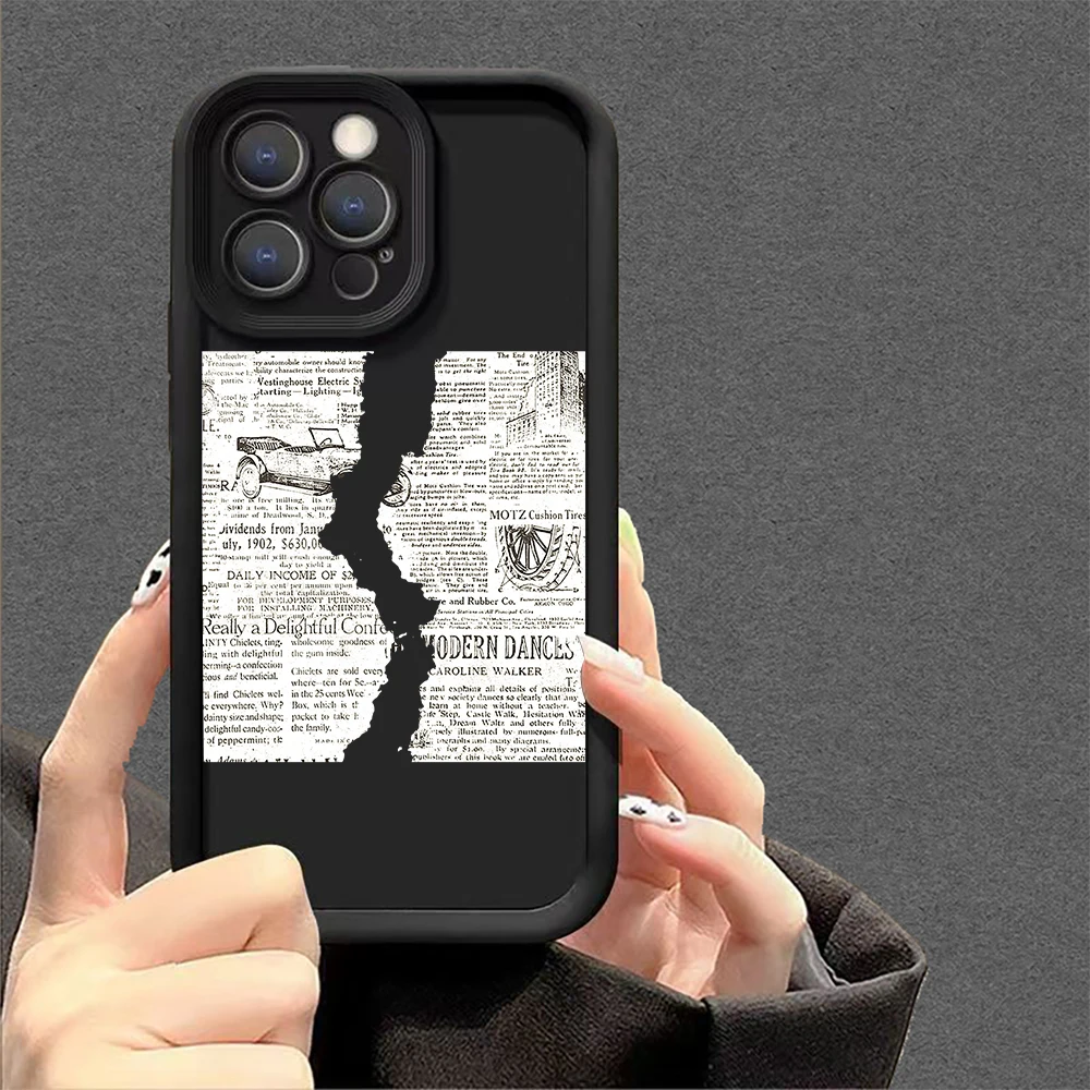 حافظة هاتف من الورق الممزق متوافقة مع سلسلة iPhone 17 Pro Max,17 Air,17 Pro,iPhone17,16Pro Max,16 Pro,16 Plus,15,14,13,12,11