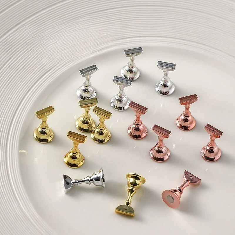 Support magnétique pour ongles à pression, 5 pièces, présentoir de faux ongles, support de pratique, réutilisable, formation/peinture pour débutants, bricolage