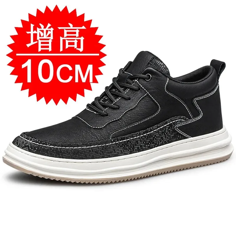 Men's Height Increasing Shoes 6cm 8cm 10cm Hidden Heel Casual Sneakers Elevator Shoes Autumn Fashion
