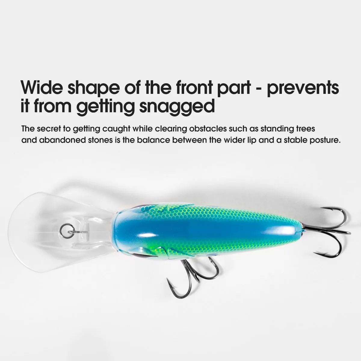 NOEBY Deep Diving Crankbait 8cm 30.5g Floating Minnow Fishing Lure Artificial Hard Bait for Bass Pike Saltwater Fishing Lure