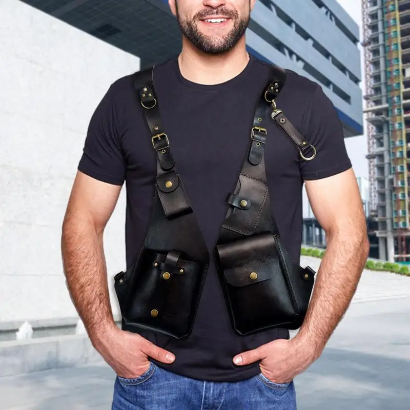 Shoulder Holster Bag Unisex Outdoor Cell Phone Bag Multipurpose Men/Women Safety Double Shoulder Armpit Bag For Travel Outdoor