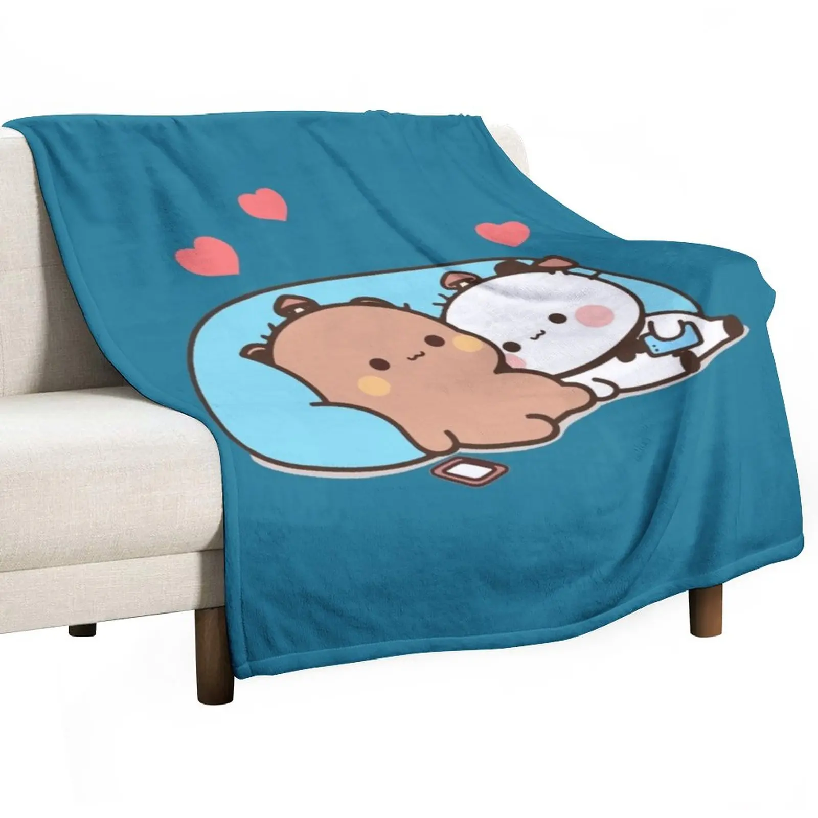 

Bear and Panda Bubu Dudu Balloon Throw Blanket Soft Bed Blankets Weighted Blanket cosplay anime