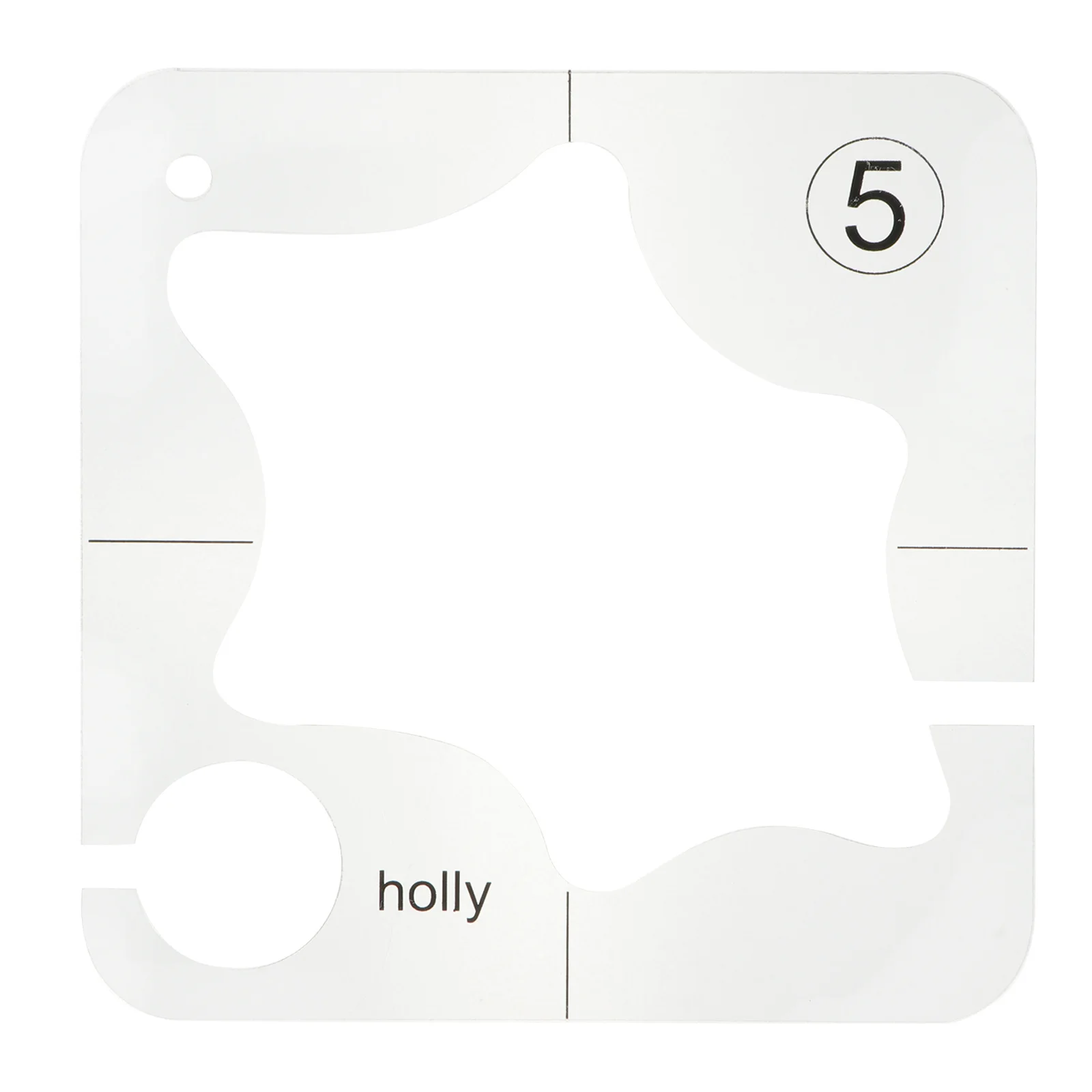 1 قطعة مسطرة خليط تصميم مجوف مسطرة خياطة اللحف من الأكريليك الشفاف قالب خياطة احترافي لخياطة القماش الحرفية #2