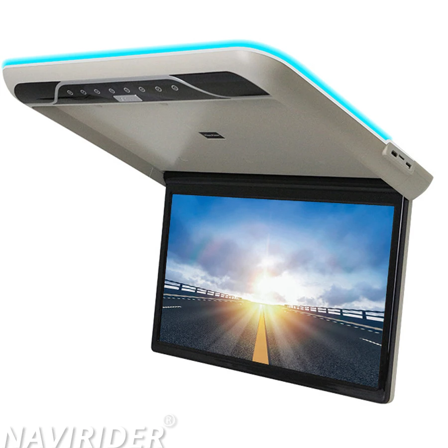22Inch Android 13 For Maxus V90 RV Vanlife Roof Ceiling Monitor Multimedia Video Player Universal Car Monitor WIFI USB HDMI FM