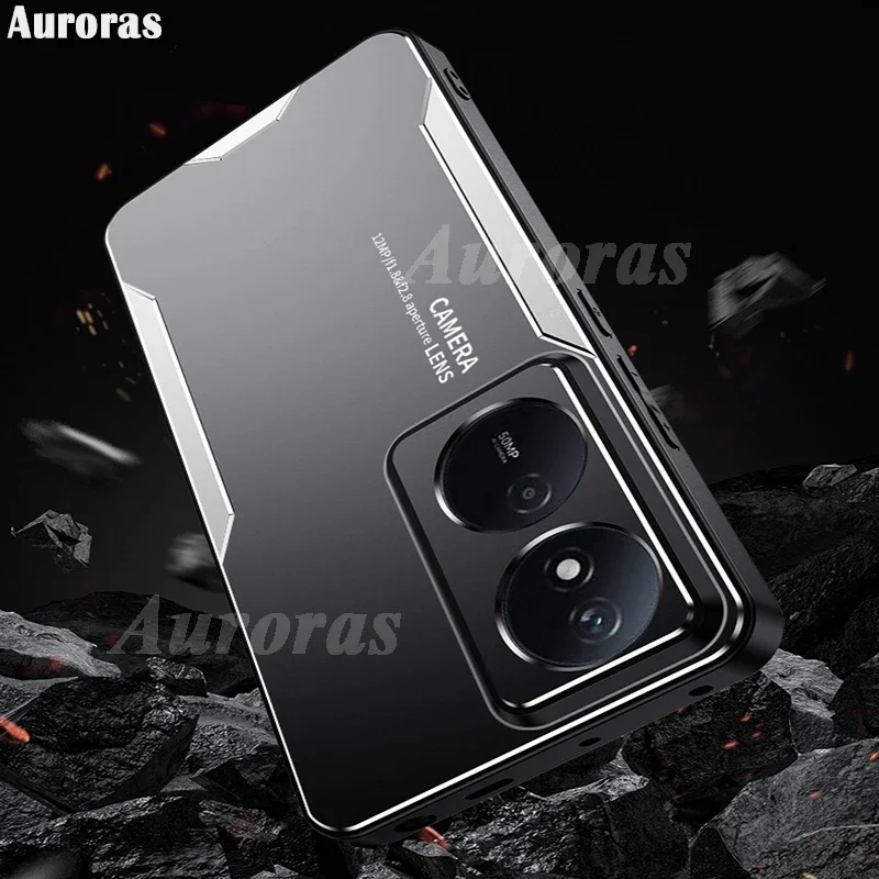 Skinlee Case For Honor X7B 5G X7B 4G 90 Smart  Armor Aluminum Alloy Bumper Rugged Shell For Honor X7B 4G 90 Smart Phone Cover