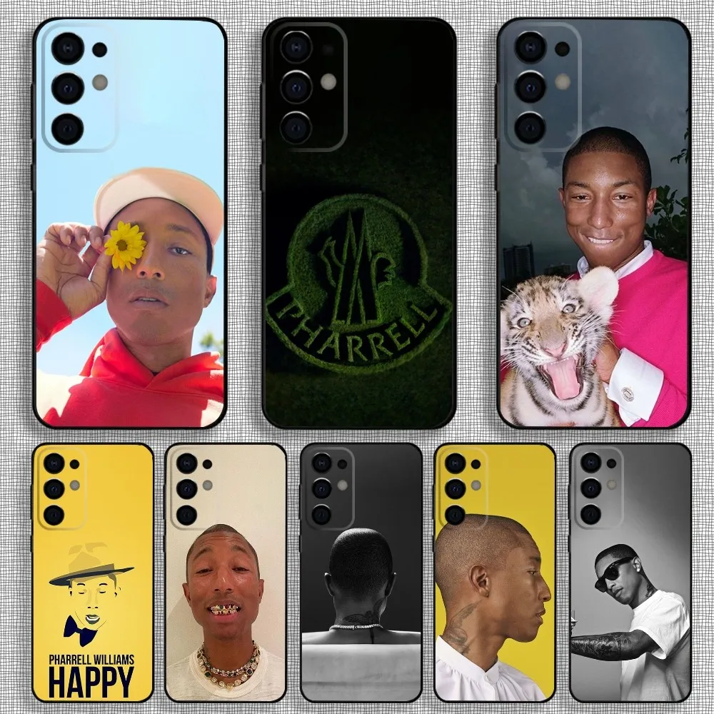 Rapper P-Pharrell W-Williams Phone Case For Samsung S24,S21,S22,S23,S30,Ultra,S20,Plus,Fe,Lite,Note,10,9,5G Black Soft Cover