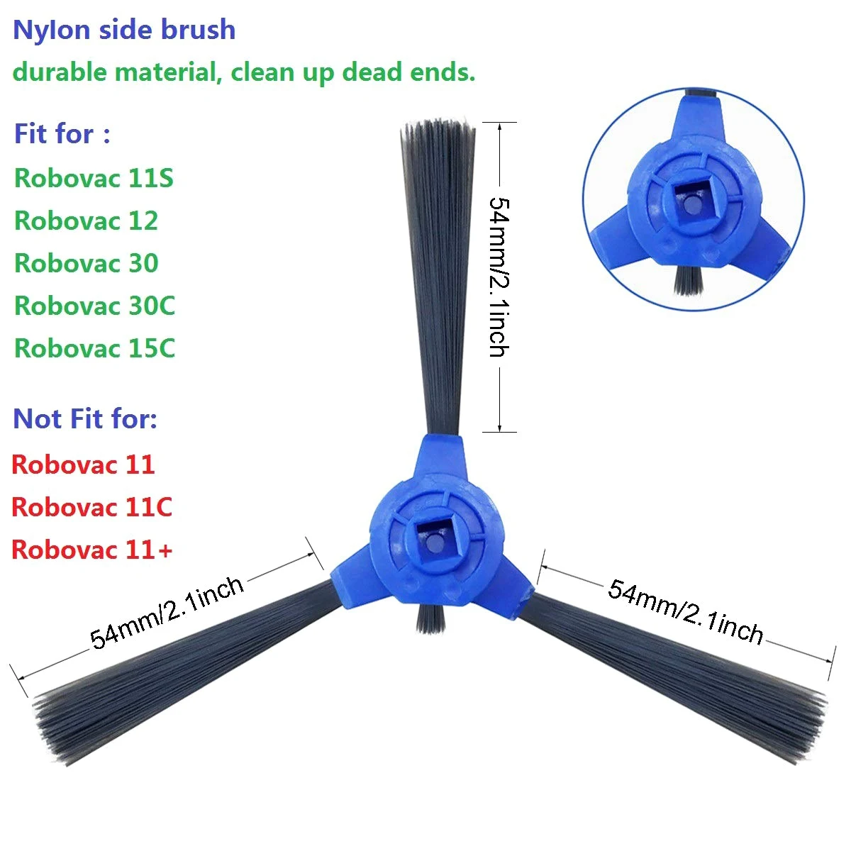 Replacement Kit Compatible Eufy Robovac 11S Robovac 30 Robovac 30C Robovac 15C Robovac 12 Accessories,Vacuum Filters,Side Bru