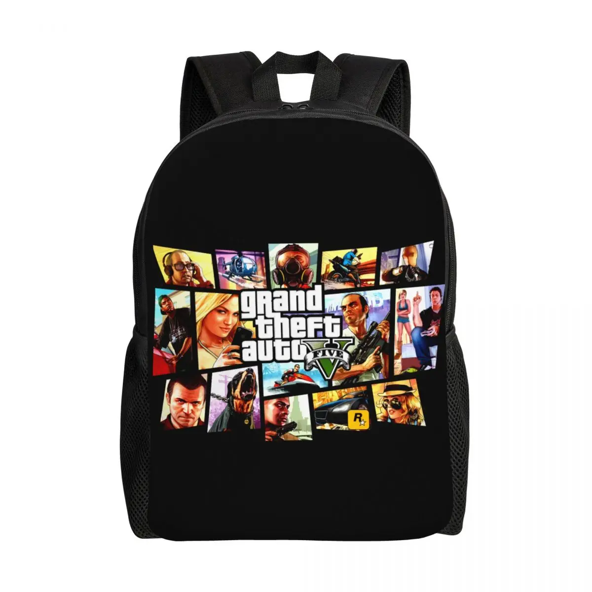 Grand Theft Auto Adventure Game Travel Backpack Men Women School Computer Bookbag GTA College Student Daypack Bags