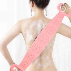 New Body Brush Silicone Dirt Scrub Towel Back Brush Bathroom Brush Bathroom Supplies Shower Brush Exfoliation Shower Brush