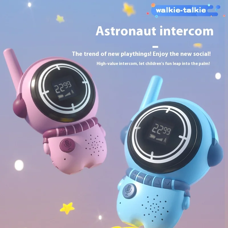 

Astronaut Children's Walkie-talkie Handheld Wireless Call Outdoor Indoor High-definition Sound Quality Remote Interactive Gift E