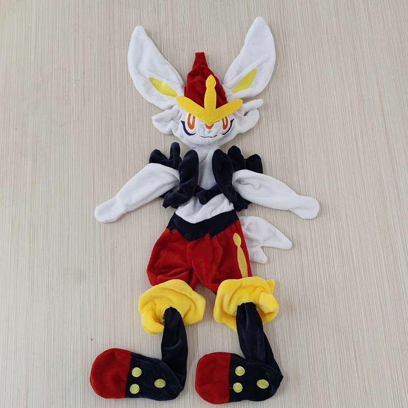 Lucario Eevee Giant Pokemon Semi-finished Leather Holster Umbreon Plush Soft Stuffed Doll Cinderace Zeraora Dialga Toys for Kids