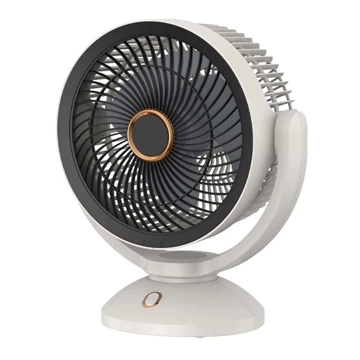 USB Air Circulation Electric Fan Non Rechargeable Table Desktop Portable Wall Mounted 360 Degree Rotation with Light