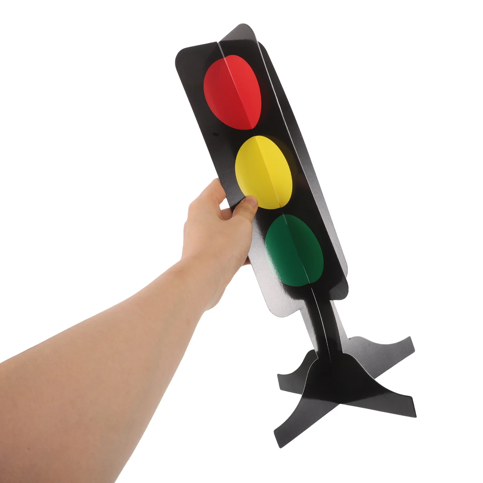 

5Pcs 3D Cardboard Traffic Light Centerpieces Racing Theme Birthday Party Decorations Photo Props Transportation Supplies