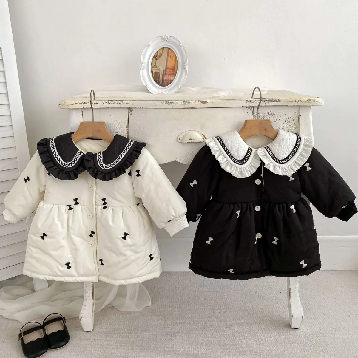 

Baby Girl Winter Coat Kids Girls Clothing Long Sleeve Padded Cardigan Fashions Children'S Jackets Korean Infants Girl Outerwear