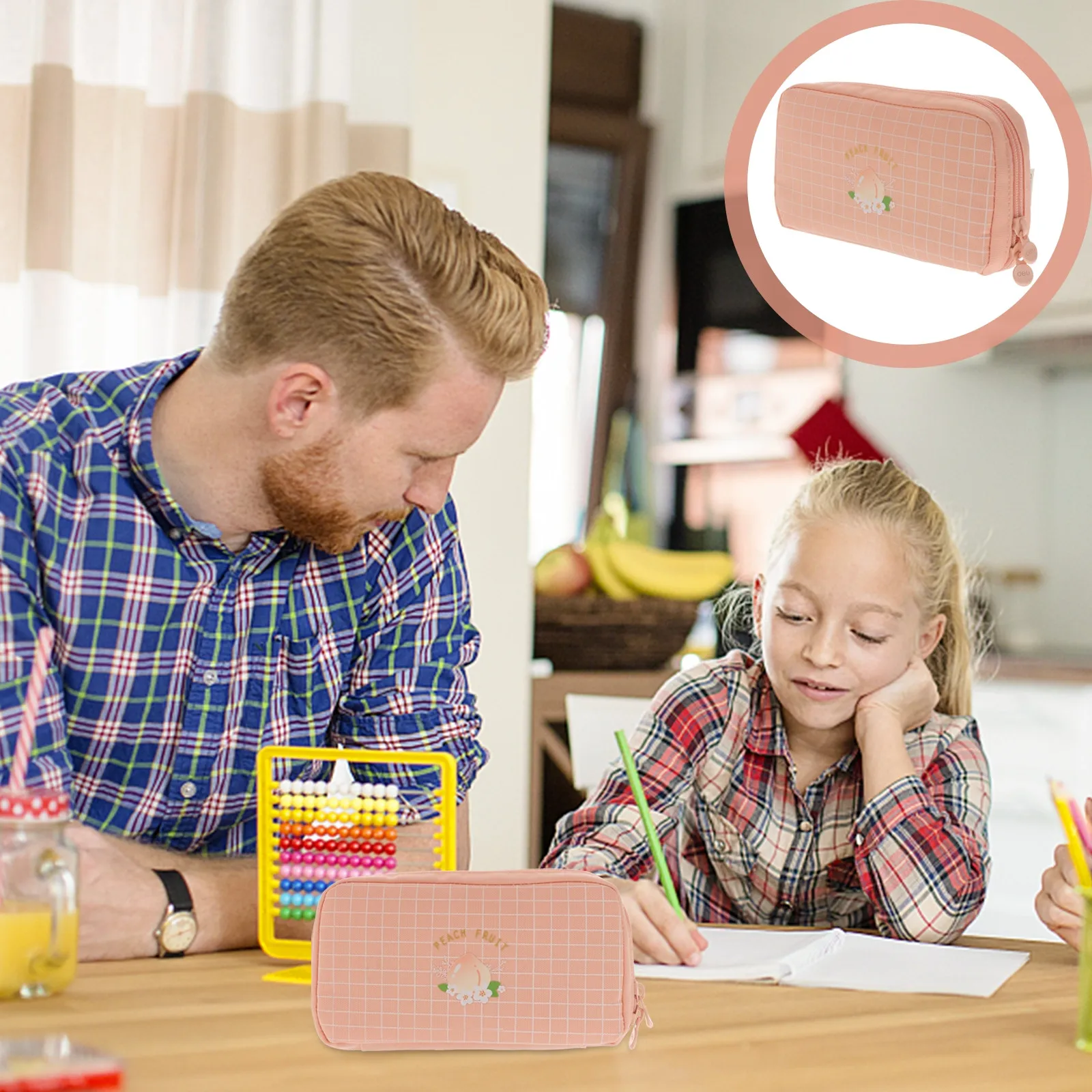 

Colorful Large Capacity Nylon Pen Bag Pencil Case Multifunctional Organizer Stationery Holder Travel Wallet Bag