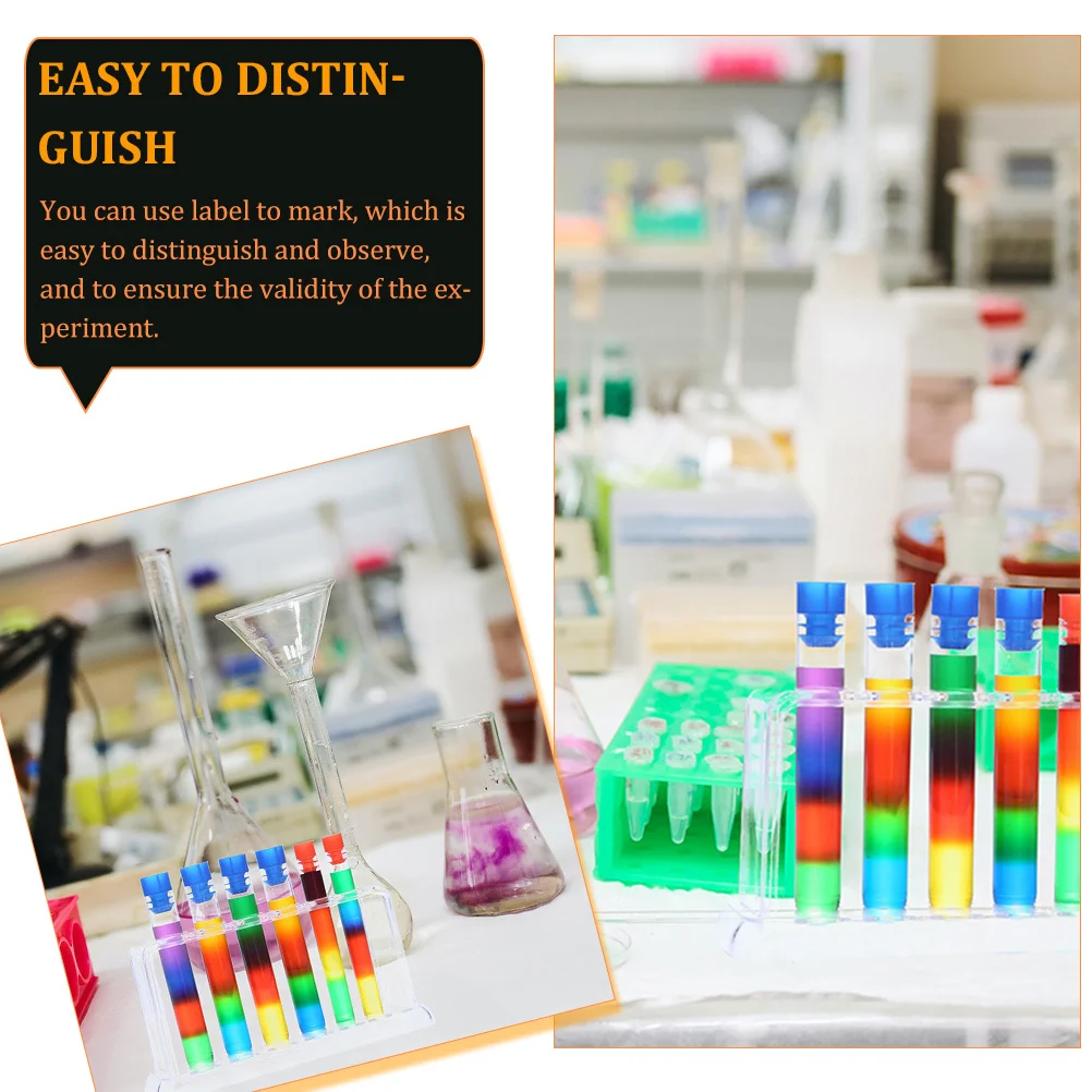 

Tube Holder Six-Holes Transparent Test Tube Rack Laboratory Storage Stand Durable Experiment Organizer